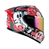 Casco Shaft 610Dv Evo Fast Food Gris Rojo